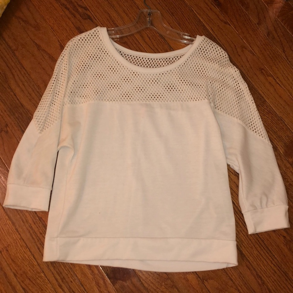 White netted top